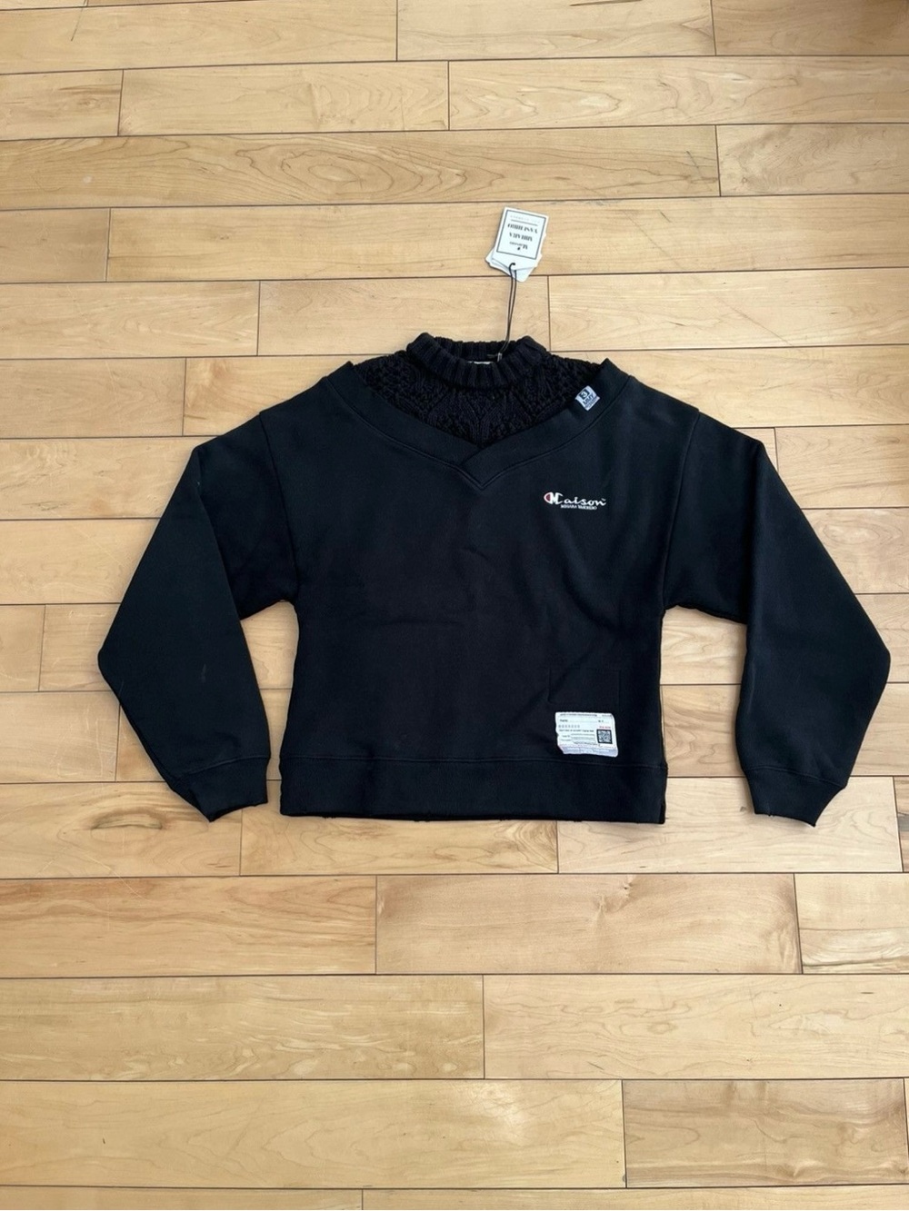 NWT - Maison Mihara Yasuhiro Logo Deconstructed Sweatshirt